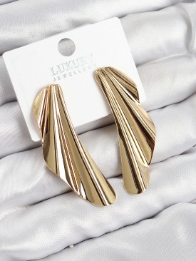 Erb Pirinç Tül Model Gold Renk Kadın Küpe