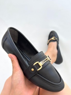 Rain Siyah Cilt Babet Ayakkabı