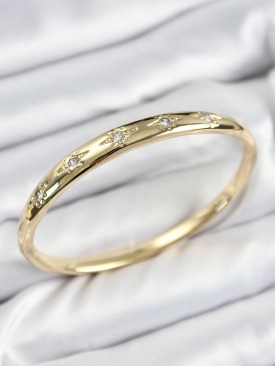 Erb Pirinç Zirkon Taşlı Kutup Yıldızı Model Gold Renk Kadın Kelepçe