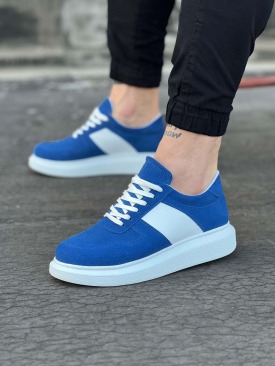 WG011 Mavi Süet Erkek Casual Ayakkabı