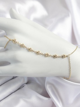 Erb Pirinç Kalpli Zirkon Taşlı Y Model Gold Renk Kadın Şahmeran