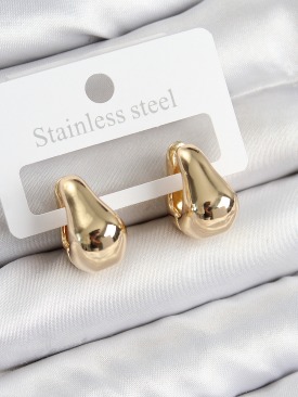 Erb Pirinç Halka Model Gold Renk Kadın Küpe