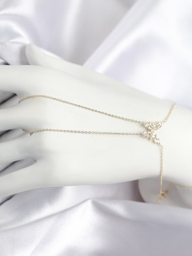 Erb Pirinç Zirkon Taşlı Kelebek Model Gold Renk Şahmeran
