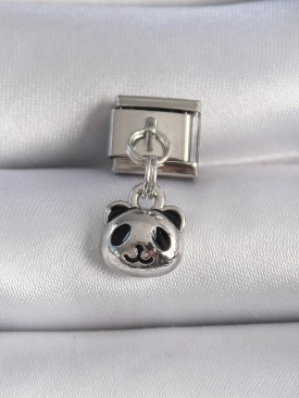 Erb 316L Çelik Gümüş Renk Panda Figür Nomination Charm