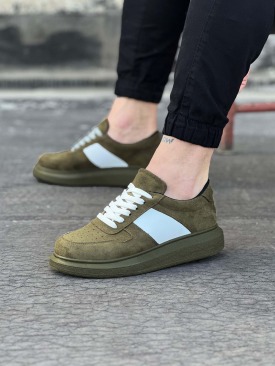 WG011 Haki Süet Erkek Casual Ayakkabı