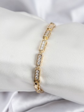 Erb Pirinç VIP Seri Gold Renk Parçalı Model Kadın Bileklik