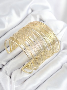 Erb Pirinç Tel Sarma Model Gold Renk Kadın Bileklilk