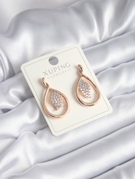 Erb Xuping Model Zirkon Taşlı Damla Tasarım Kadın Küpe