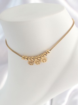 Erb 316L Çelik Gold Renk Yaşam Ağacı Figür Kadın HalHal