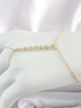 Erb Pirinç Gold Renk Zirkon Taşlı Yılan Model Kadın Şahmeran