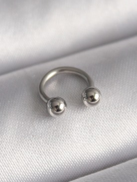 Erb 316L Çelik Gümüş Renk Halka Model Topçuk Piercing