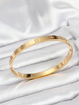 Erb 316L Çelik Gold Renk 65 Mm Kadın Kelepçe Bileklik