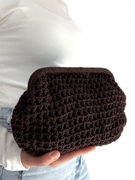 Froy Kahve Rengi  Örgü Çanta