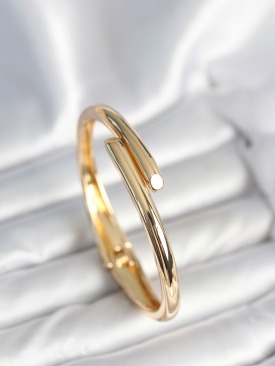 Erb Pirinç Gold Renk Kadın Kelepçe Bileklik