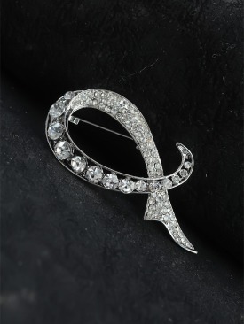 Erb Zirkon Taşlı Metal Broş