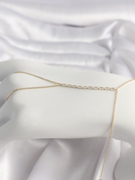 Erb Pirinç Gold Renk Su Yolu Zirkon Taşlı Kadın Şahmeran