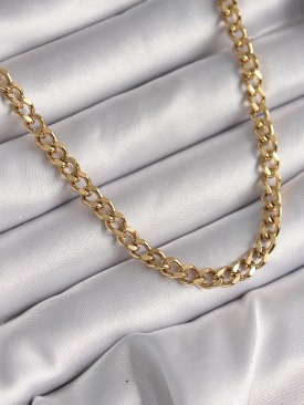 Erb 316L Çelik Gold Renk Zincir Kadın Kolye