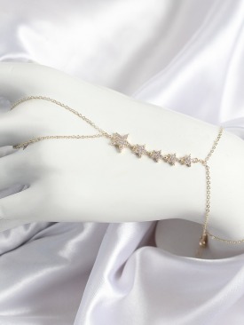 Erb Pirinç Zirkon Taşlı Yıldız Model Gold Renk Kadın Şahmeran