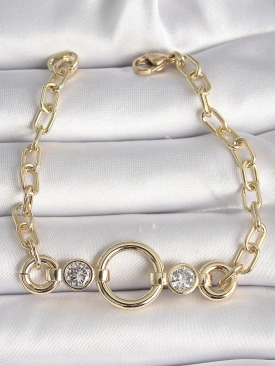 Erb Pirinç Gold Renk Zirkon Taşlı Xuping Exclusive VIP Seri Kadın Bileklik