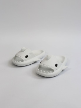 WG500 Köpekbalığı Beyaz Unisex Tam Ortopedik Terlik Shark Slides