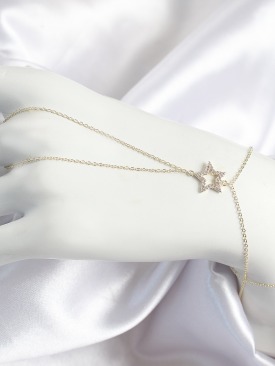 Erb Pirinç Zirkon Taşlı Yıldız Model Gold Renk Kadın Şahmeran