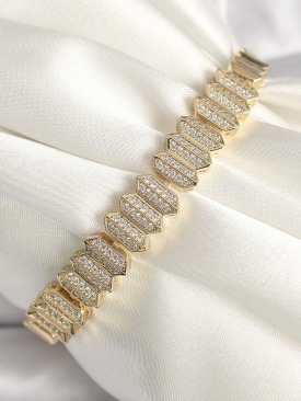 Erb Pirinç Gold Renk Zirkon Taşlı Xuping Exclusive VIP Seri Kadın Bileklik