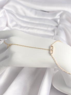 Erb Pirinç Gold Renk Zirkon Taşlı Messika Model Kadın Şahmeran