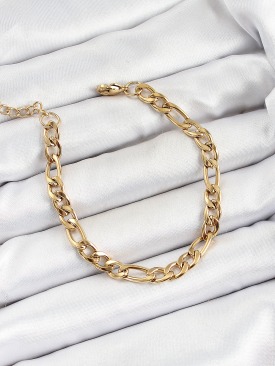Erb 316L Çelik Gold Renk Zincir Erkek Bileklik