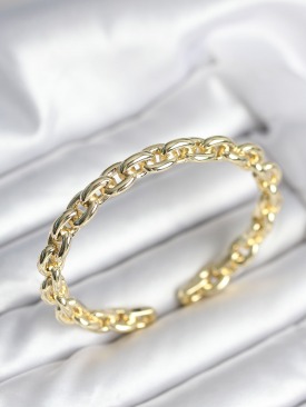 Erb Zincir Model Gold Renk Pirinç Kadın Bileklik