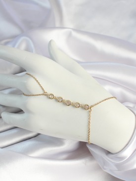 Erb 316L Çelik Gold Renk Zincirli Zirkon Taşlı Şahmeran