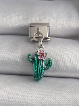 Erb 316L Çelik Gümüş Renk Sallantı Kakatüs Model Nomination Charm