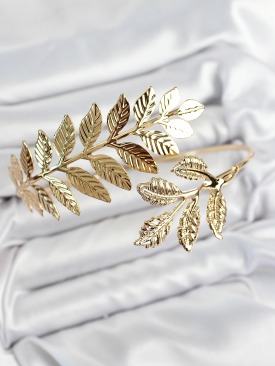 Erb Pirinç Yaprak Model Gold Renk Pazu Bileklik