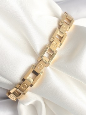 Erb 316L Çelik Gold Renk Unisex Bileklik