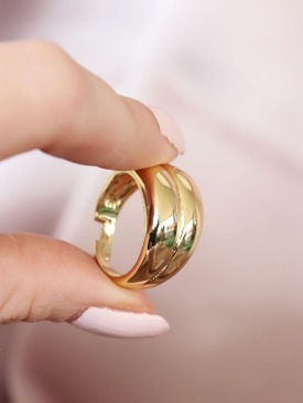 Erb Metal Gold Renk Ayarlamalı Kadın Yüzük