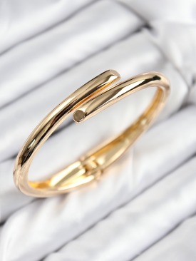 Erb Pirinç Kesik Model Gold Renk Kadın Kelepçe