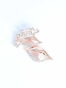 Erb Zirkon Taşlı Metal Broş