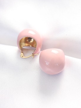 Erb Minimal Pembe Mineli Küpe