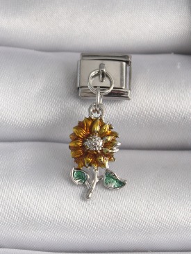 Erb 316L Çelik Gümüş Renk Papatya Model Nomination Charm