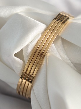 Erb 316L Çelik Gold Renk Ajda Model Kadın Bileklik