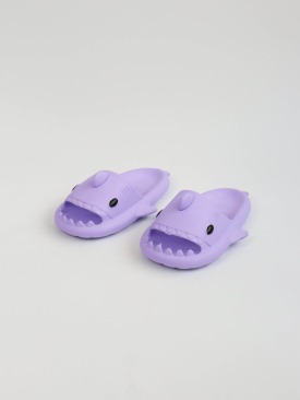  WG500 Köpekbalığı Mor Unisex Tam Ortopedik Terlik Shark Slides