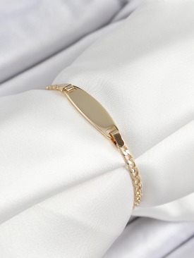 Erb Pirinç Oval Model Gold Renk Xuping Bebek Künyesi