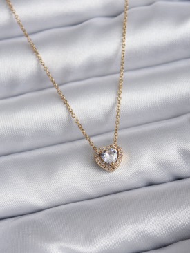 Erb 316L Çelik Zincir Gold Renk Charm Kadın Kolye