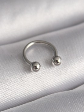 Erb 316L Çelik Gümüş Renk Halka Model Topçuk Piercing