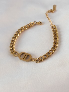 Erb 316L Çelik Gold Renk Zincir Model Kadın Bileklik