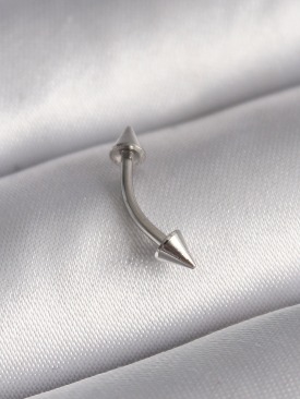 Erb 316L Çelik Gümüş Renk Çivi Model Piercing