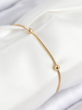 Erb 316L Çelik Topcuk Model Gold Renk Kadın Bileklik