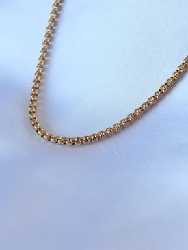 Erb 316L Çelik Gold Renk Kalın Zincir Model Erkek Kolye