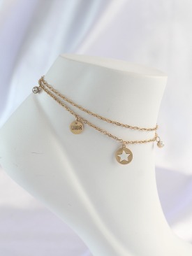 Erb 316L Çelik Gold Renk Zirkon Taş Detay Yıldız Halhal