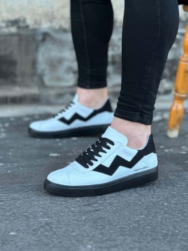 WG160 Beyaz Siyah Erkek Casual Ayakkabı