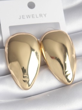 Erb Pirinç Gold Renk Badem Model Kadın Küpe